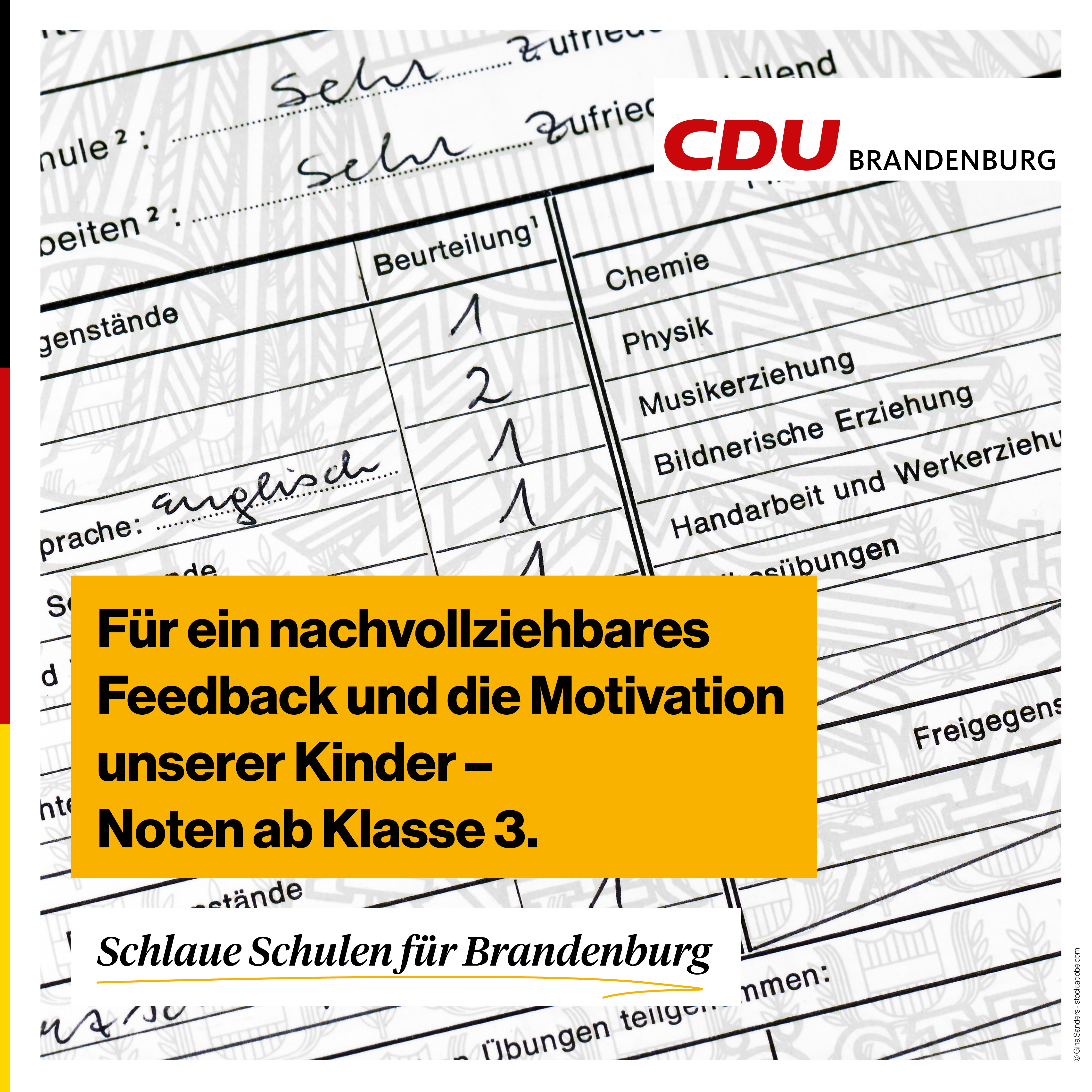 Für ein nachvollziehbares Feedback und die Motivation unserer Kinder: Noten ab Klasse 3. Für ein nachvollziehbares Feedback und die Motivation unserer Kinder: Noten ab Klasse 3.